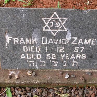 ZAMEK Frank David -1957