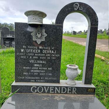 GOVENDER Devraj -1986 & Velliamal -2021