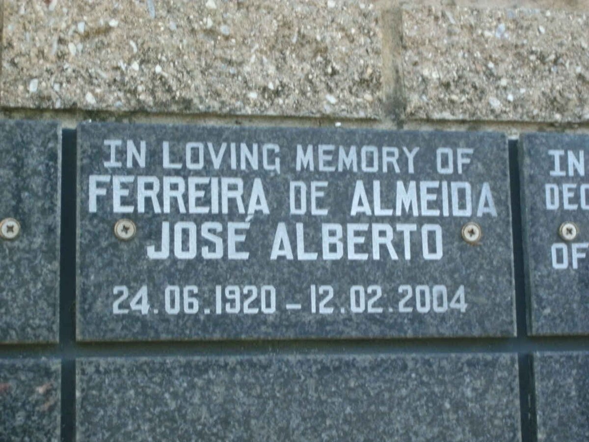 ALMEIDA José Alberto FERREIRA, de 1920-2004