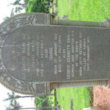 AIRTH Alexander Ward 1864-1921 &amp; Isabel 1868-1945 :: RAMSAY George Kenneth 1897-1917