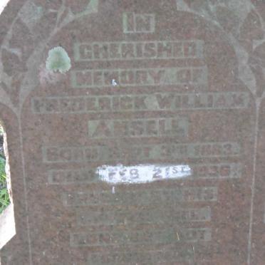 ANSELL Frederick William 1863-1936
