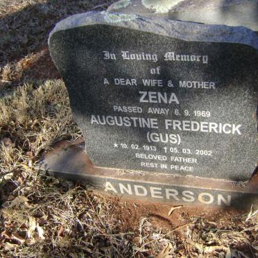 ANDERSON Augustine Frederick 1913-2002 &amp; Zena -1969