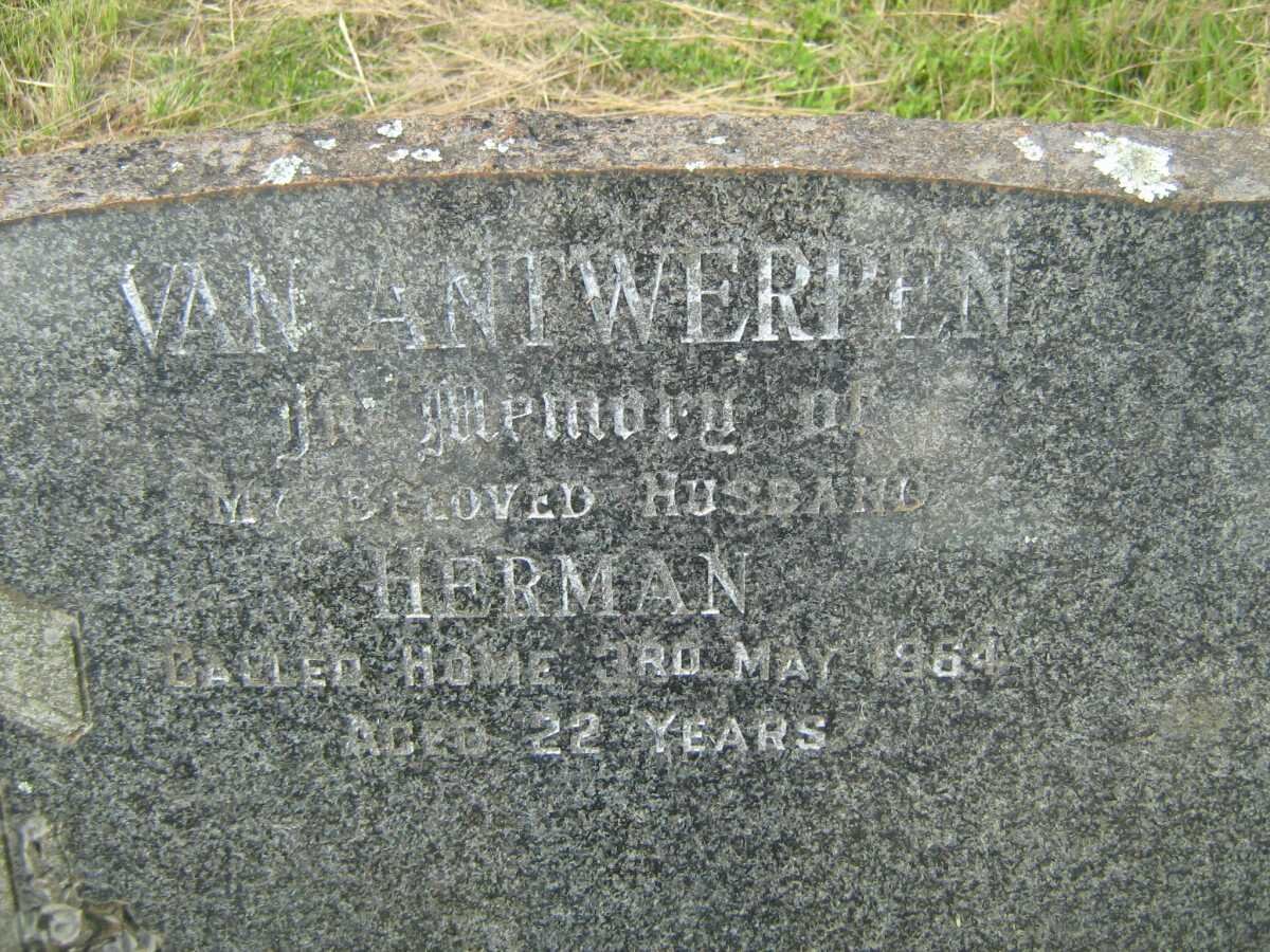 ANTWERPEN Herman, van  -1964