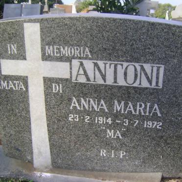 ANTONI Anna Maria 1914-1972