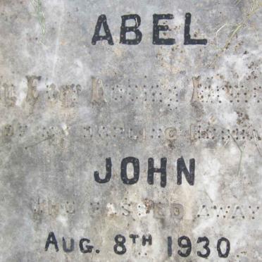 ABEL John -1930
