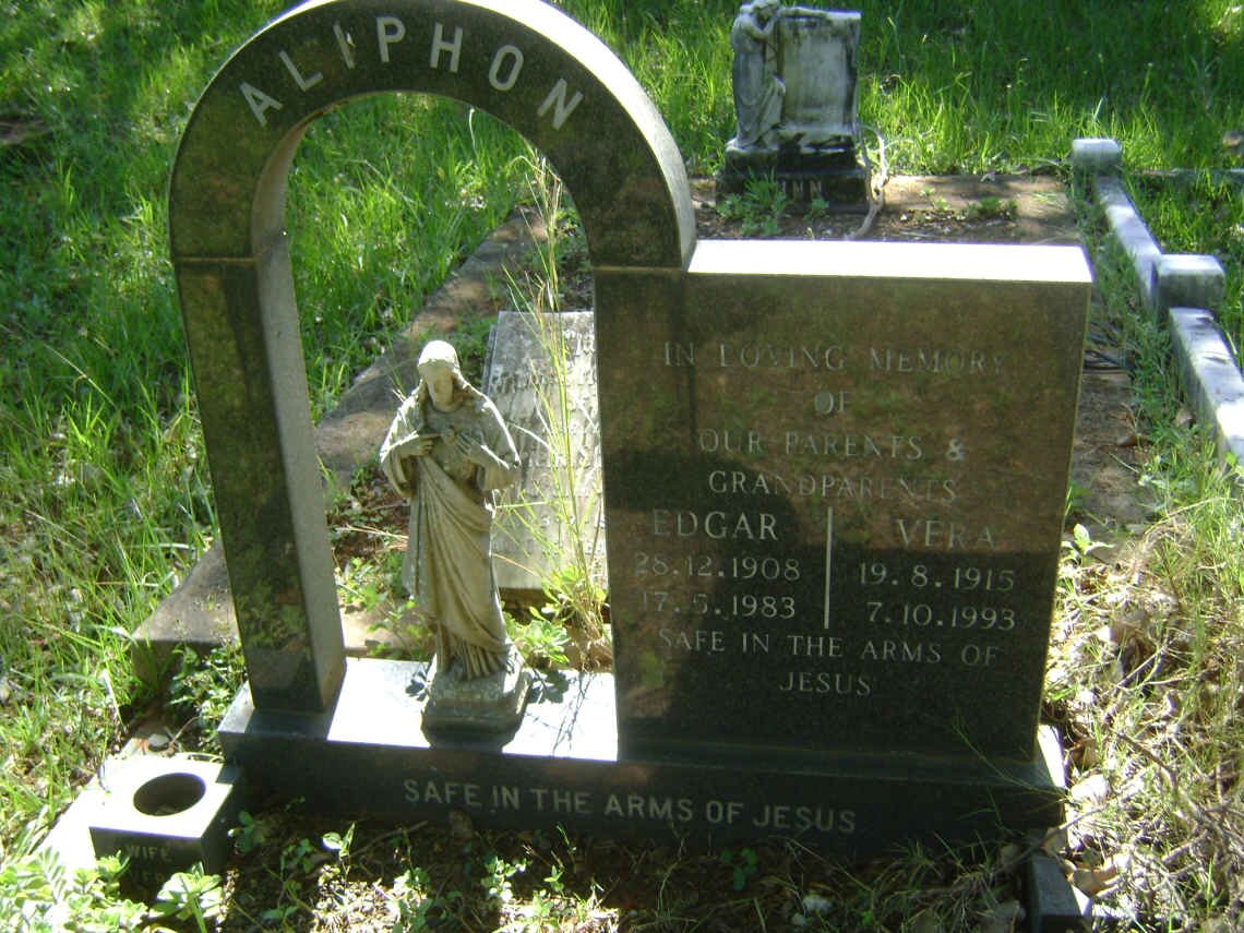 ALIPHON Edgar 1908-1983 &amp; Vera 1915-1993