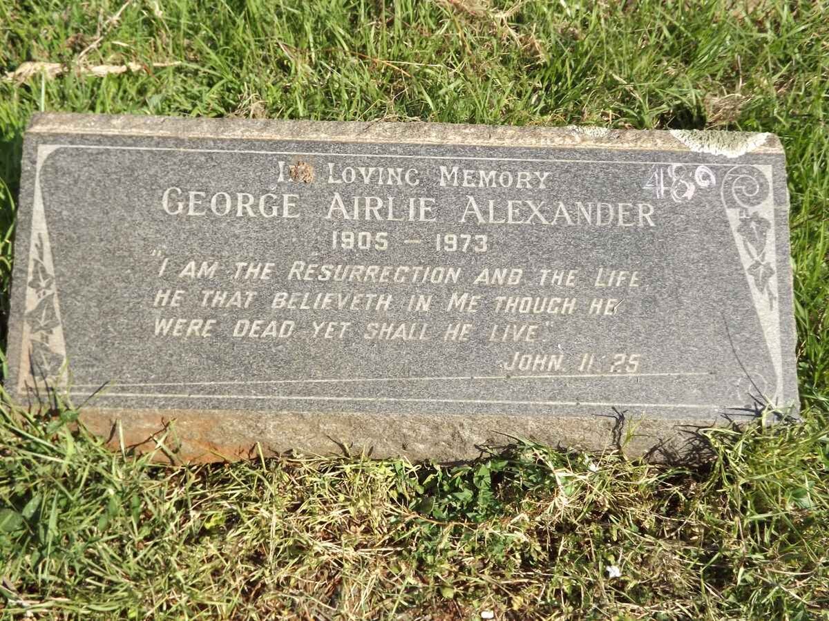ALEXANDER George Airlie 1905-1973