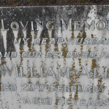 ALLEY William -1943 &amp; Olive Helen Maggie -1954