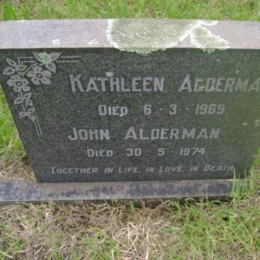 ALDERMAN John -1974 &amp; Kathleen -1969