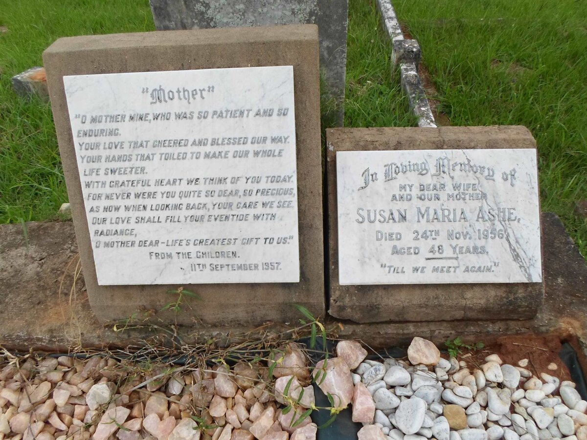 ASHE Susan Maria -1956