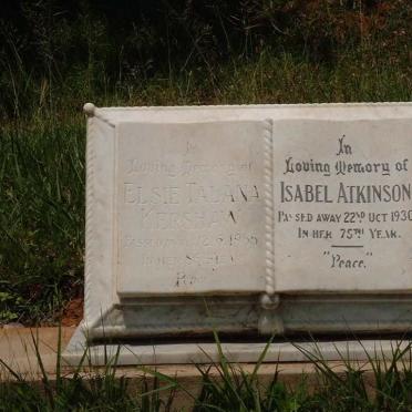 ATKINSON Isabel 1855-1930 :: KERSHAW Elsie Talana 1899-1985 