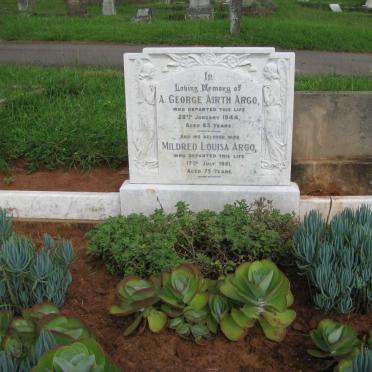 ARGO Alick George Airth -1944 &amp; Mildred Louisa -1961