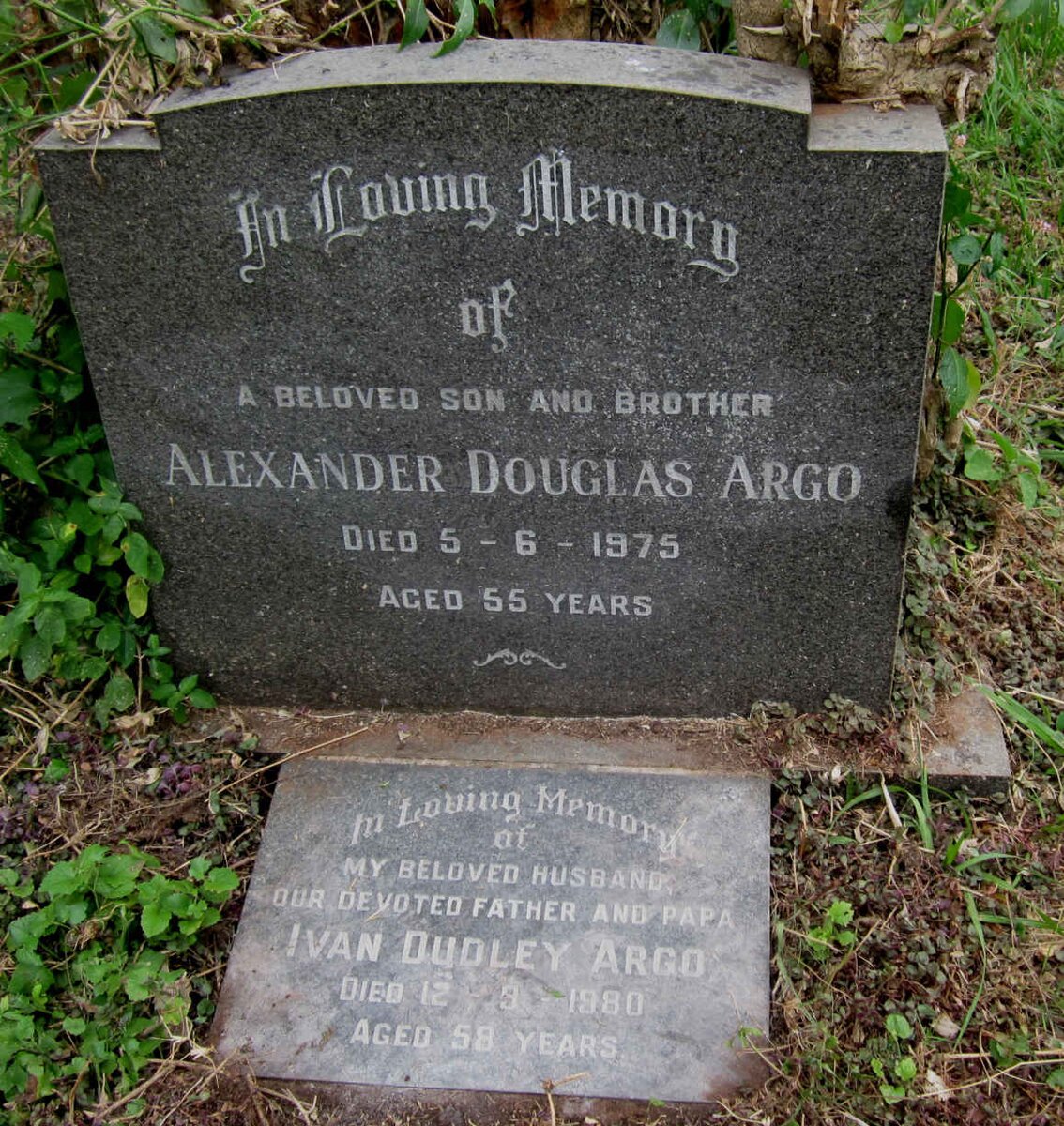ARGO Alexander Douglas -1975 :: ARGO Ivan Dudley -1980