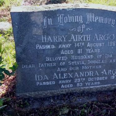 ARGO Harry Airth  -1964 &amp; Ida Alexandra  -1976
