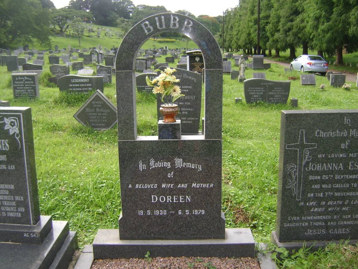 BUBB Doreen 1930-1979