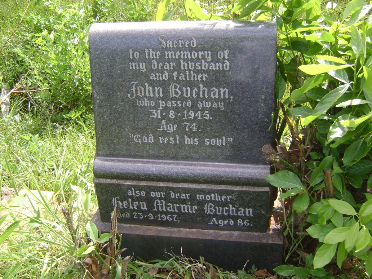 BUCHAN John -1945 &amp; Helen Marnie -1967