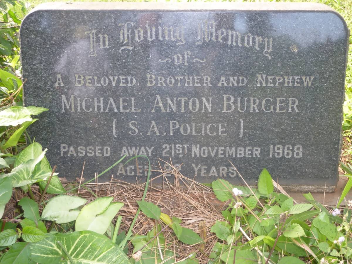 BURGER Michael Anton -1968