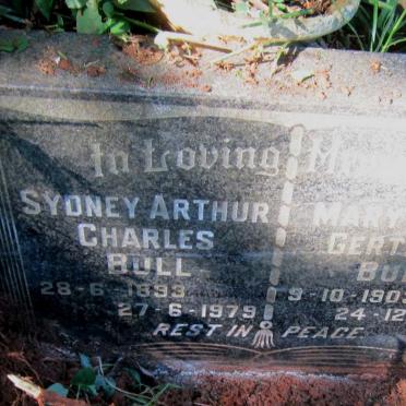 BULL Sydney Arthur Charles 1893-1979 &amp; Mary Agnes Gertrude 1903-1974