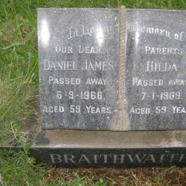 BRAITHWAITE Daniel James -1966 &amp; Hilda -1969