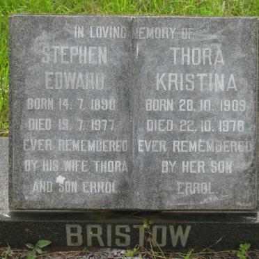 BRISTOW Stephen Edward 1898-1977 &amp; Thora Kristina 1909-1978