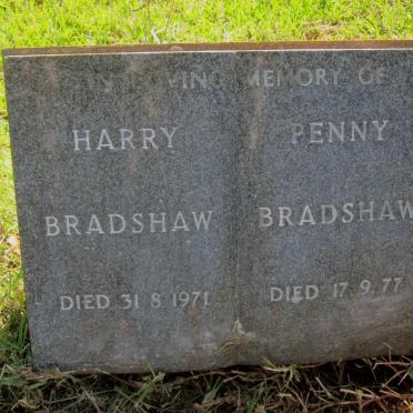 BRADSHAW John Harry -1971 &amp; Ivy Bertha -1977