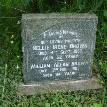 BROWN William Allan -1985 &amp; Nellie Irene -1952