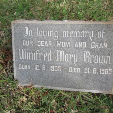BROWN Winifred Mary 1905-1965