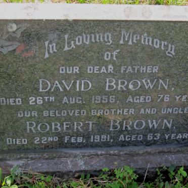 BROWN David -1956 :: BROWN Robert -1981
