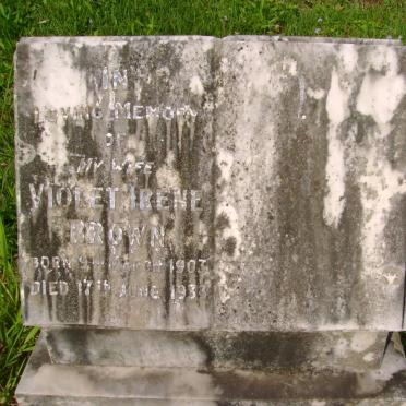 BROWN Violet Irene 1903-1933