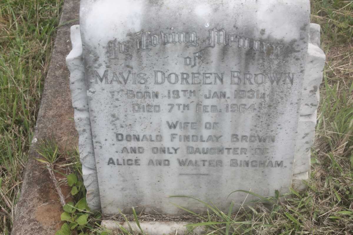 BROWN Mavis Doreen 1931-1964