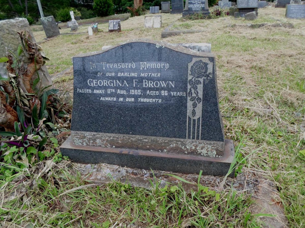 BROWN Georgina F. -1965