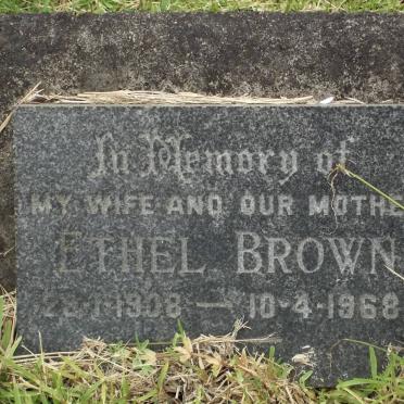 BROWN Ethel 1908-1968