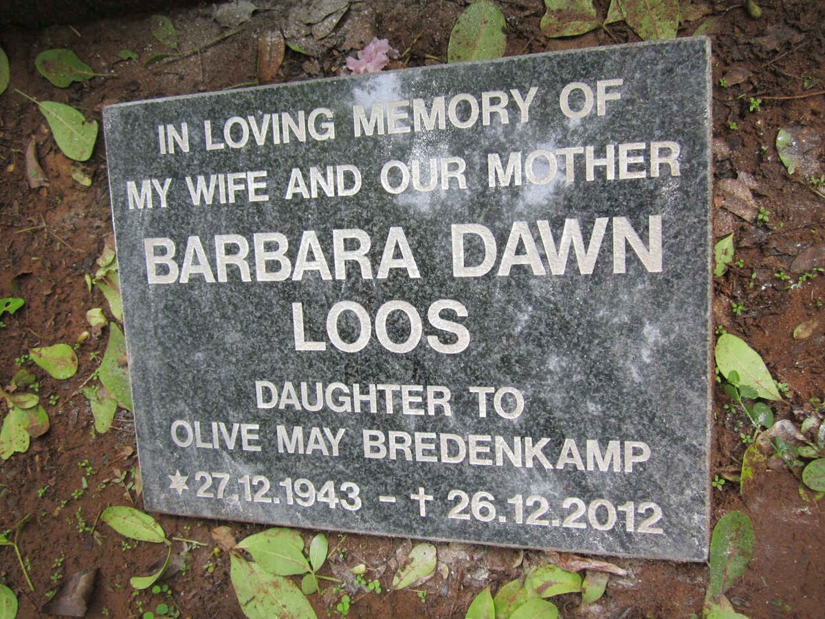 LOOS Barbara Dawn 1943-2012