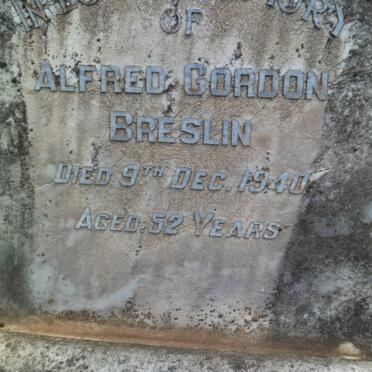 BRESLIN Alfred Gordon -1940