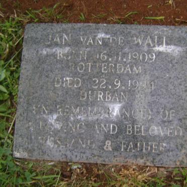 WALL Jan, van de 1909-1994