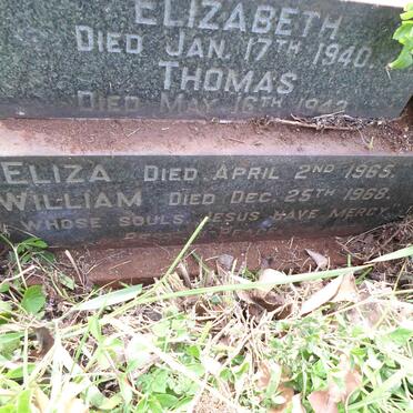 BRYSON William -1968 &amp; Eliza -1965