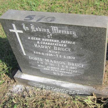 BRUCE Harry 1904-1972 &amp; Doris Marion 1911-1987