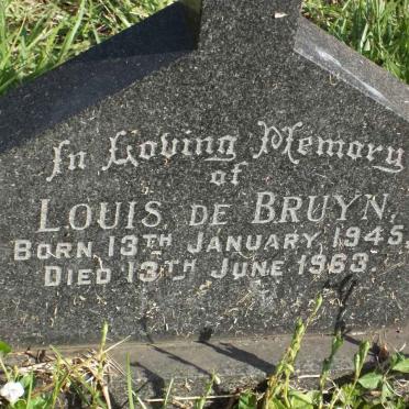 BRUYN Louis, de 1945-1963