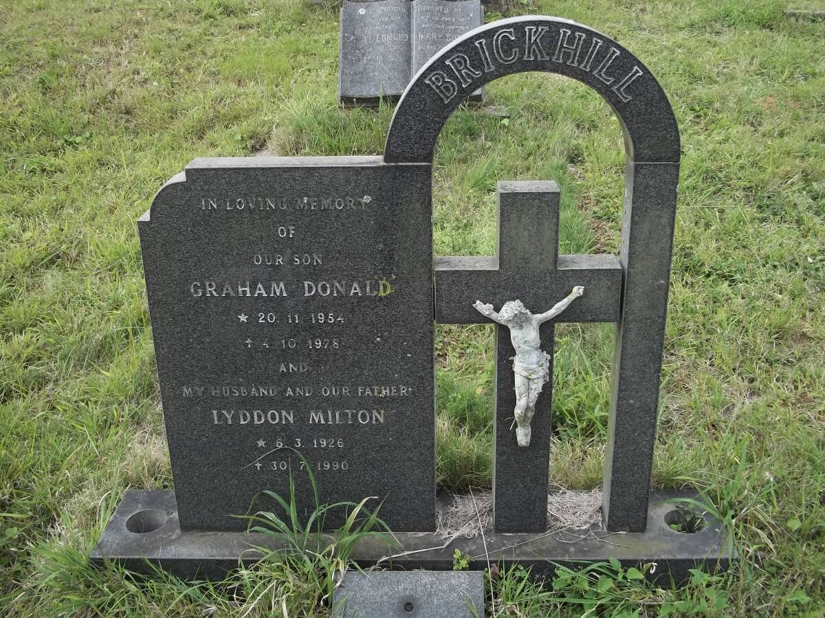 BRICKHILL Lyndon Milton 1926-1990 :: BRICKHILL Graham Donald 1954-1978