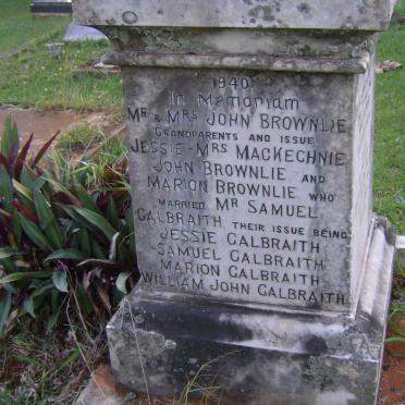 BROWNLIE Mr. &amp; Mrs. :: MacKECHNIE Jessie :: BROWNLIE John :: SAMUEL Marion nee BROWNLIE