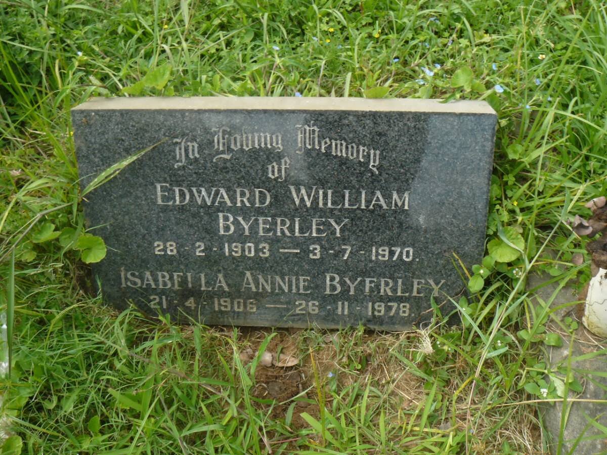 BYERLEY Edward William 1903-1970 &amp; Isabella Annie 1906-1978