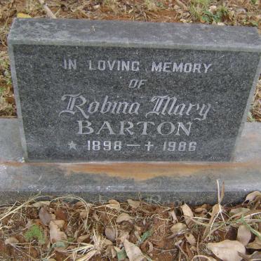 BARTON Robina Mary 1898-1986