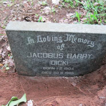 BARRY Jacobus 1904-1985