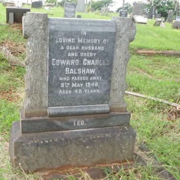 BALSHAW Edward Charles -1948