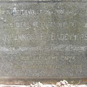 BADENHORST Johannes F. -1958
