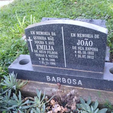 BARBOSA Emilia 1896-1986 :: BARBOSA João 1933-2012