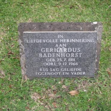 BADENHORST Gerhardus 1911-1966