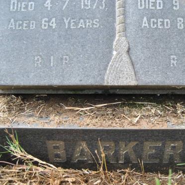 BARKER Lionel Oscar -1974 &amp; Barbara Doreen -1973 