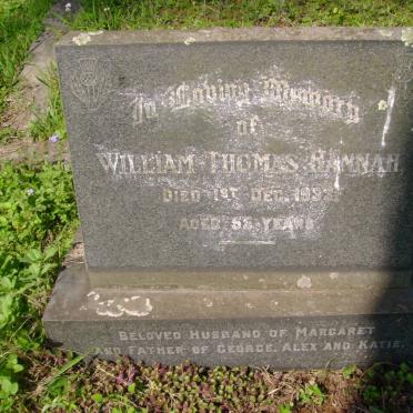 BANNAK William Thomas -1933