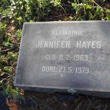 BARNARD J.J.F.L. 1903-1981 &amp; Elizabeth Johanna 1904-1972 :: HAYES Jennifer 1963-1979